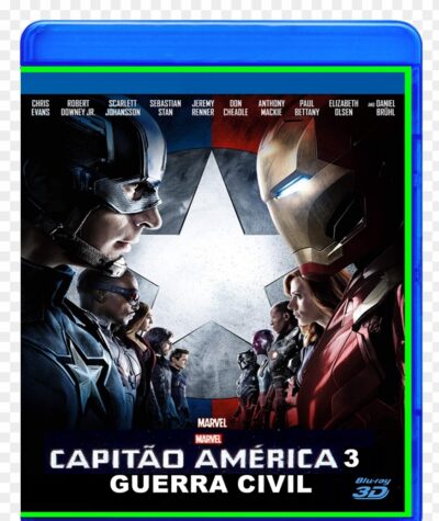 Capitão america 3 2D + 3D Blu Ray Dublado Legendado