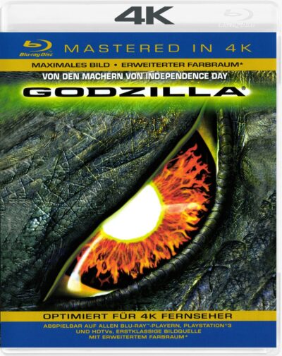 Godzilla (1998) 4K Ultra Blu Ray Dublado E Legendado